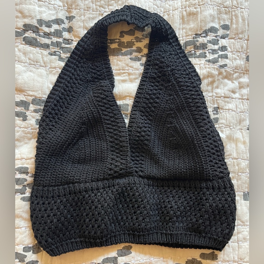 Zuiki halter crochet top made in Italy  size XS New without tags NWOT